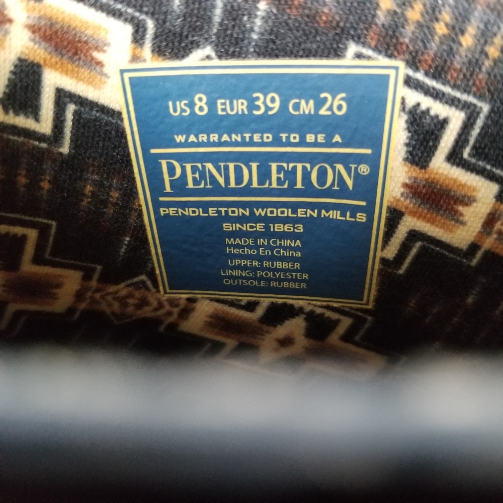 Pendleton Sierra Ridge Chelsea Rubber Rain Boots Waterproof Navy Size 8 NIB - Picture 8 of 11